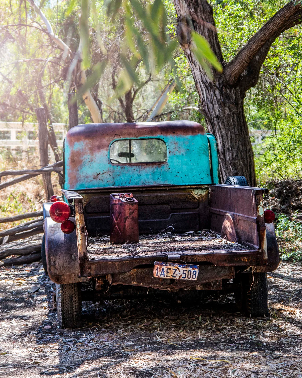 Boyce Thompson Arboretum Superior AZ, vehicles, a fine art photograph by Janell Evelyn Baca