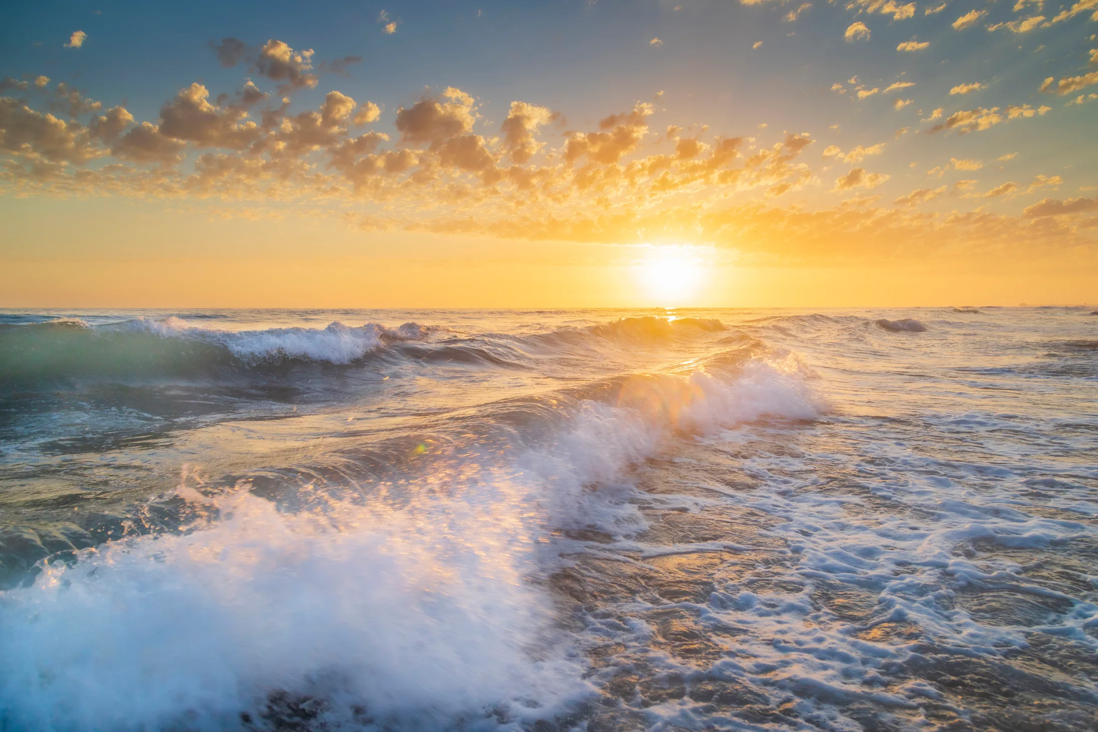 Carlsbad CA, ocean and lake and river and pier, a fine art photograph by Michael Joseph Baca