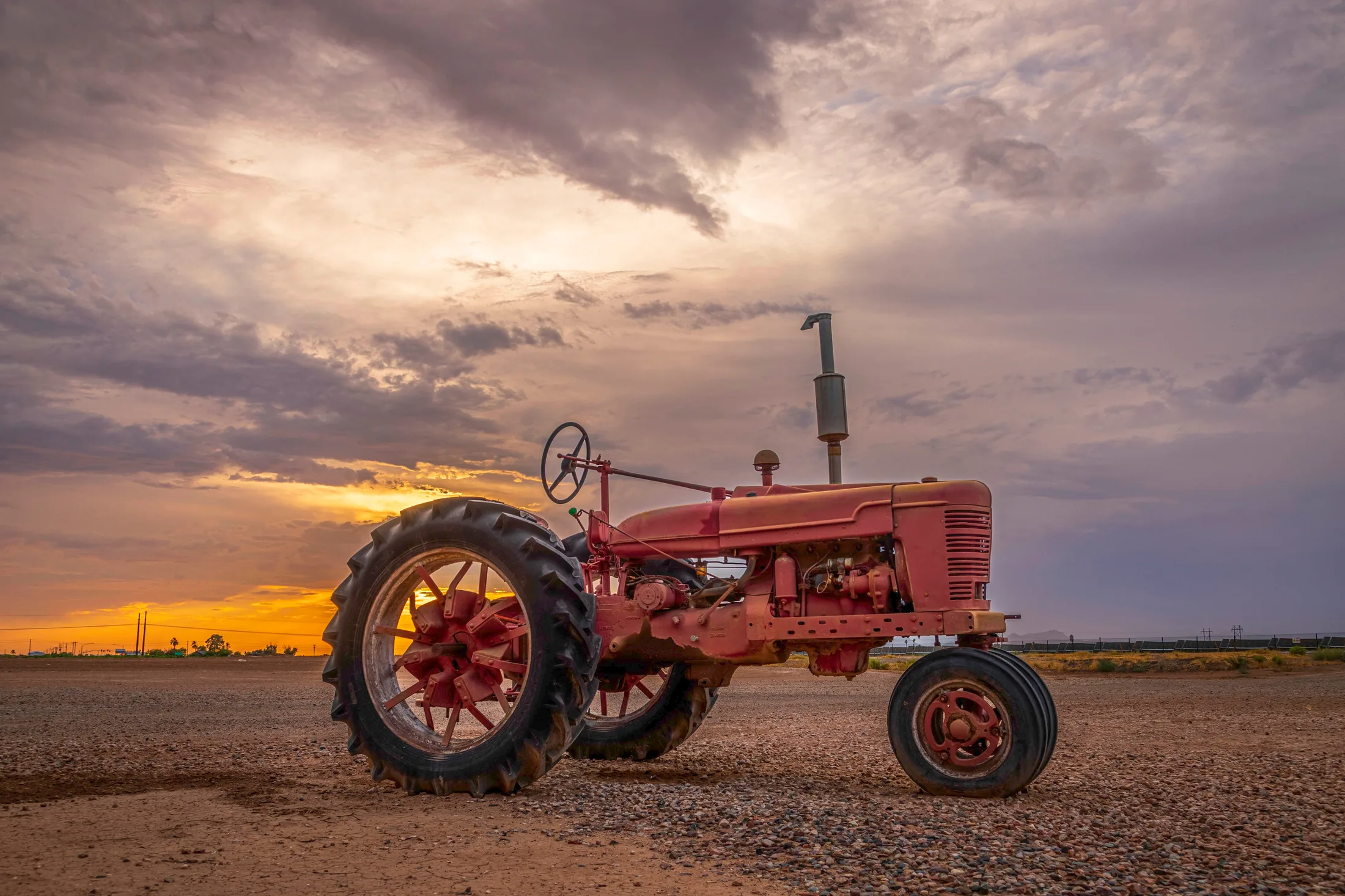 Casa Grande AZ, vehicles, a fine art photograph by Michael Joseph Baca, Casa de Baca Studios, Florence, Arizona