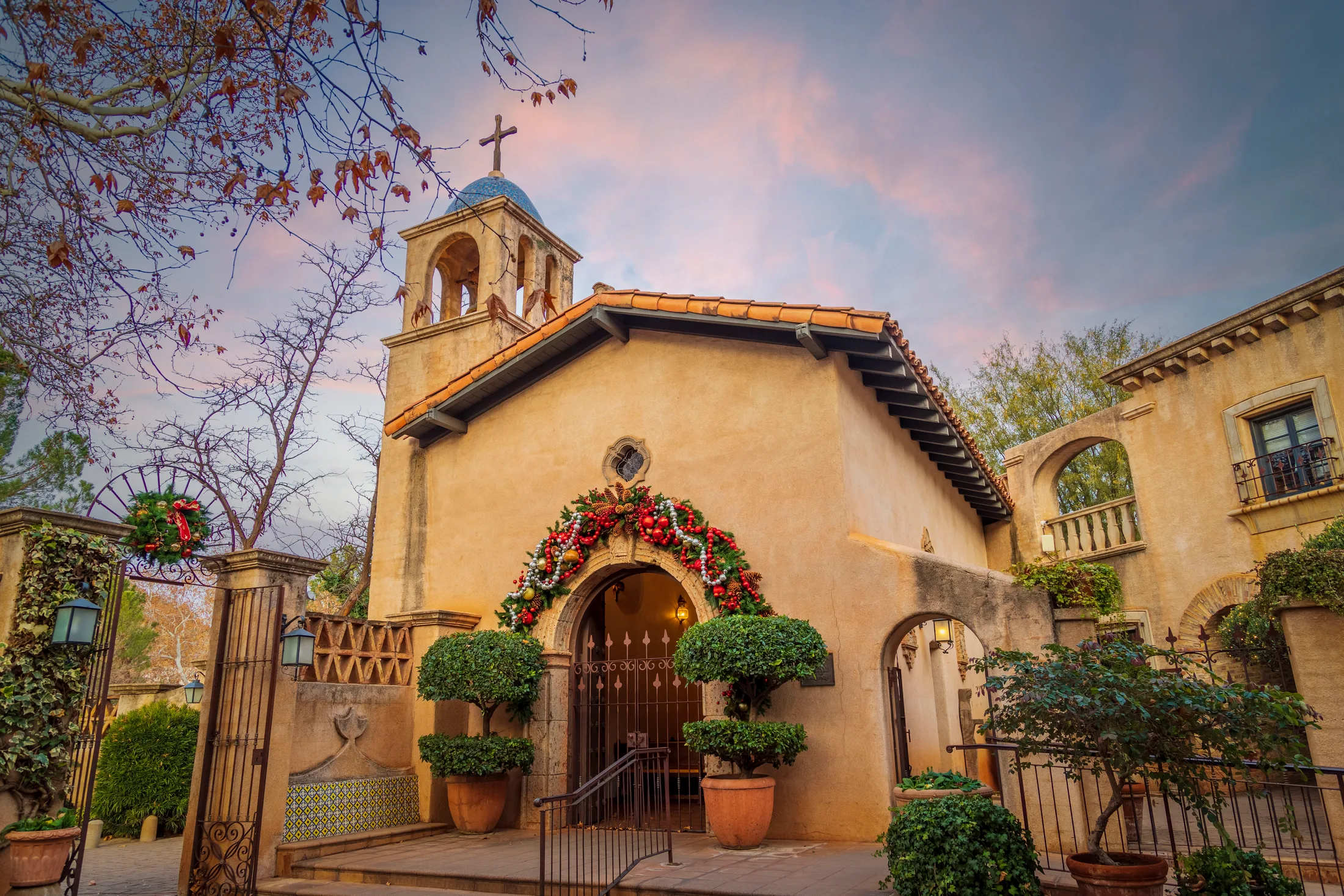 Chapel at Tlaquepaque Village Sedona AZ, architecture, a fine art photograph by Michael Joseph Baca