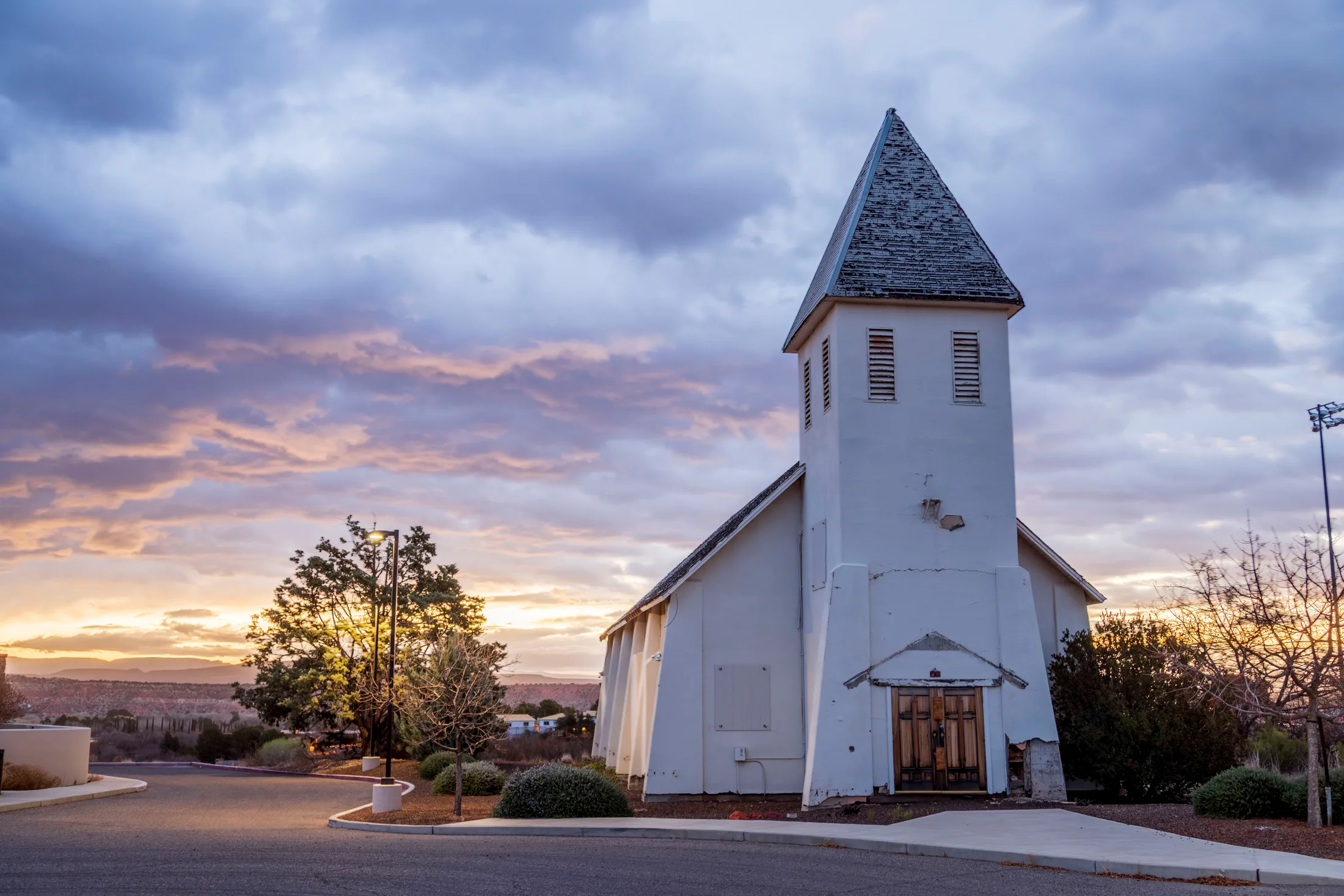 Church Cottonwood AZ, architecture, a fine art photograph by Michael Joseph Baca, Casa de Baca Studios, Florence, Arizona