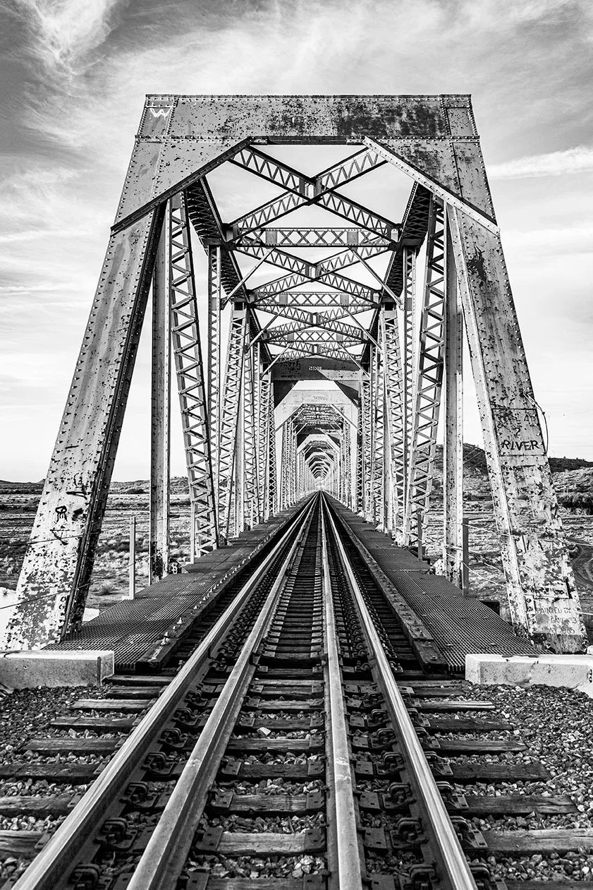 Coolidge Trestles, architecture, a fine art photograph by Janell Evelyn Baca, Casa de Baca Studios, Florence, Arizona