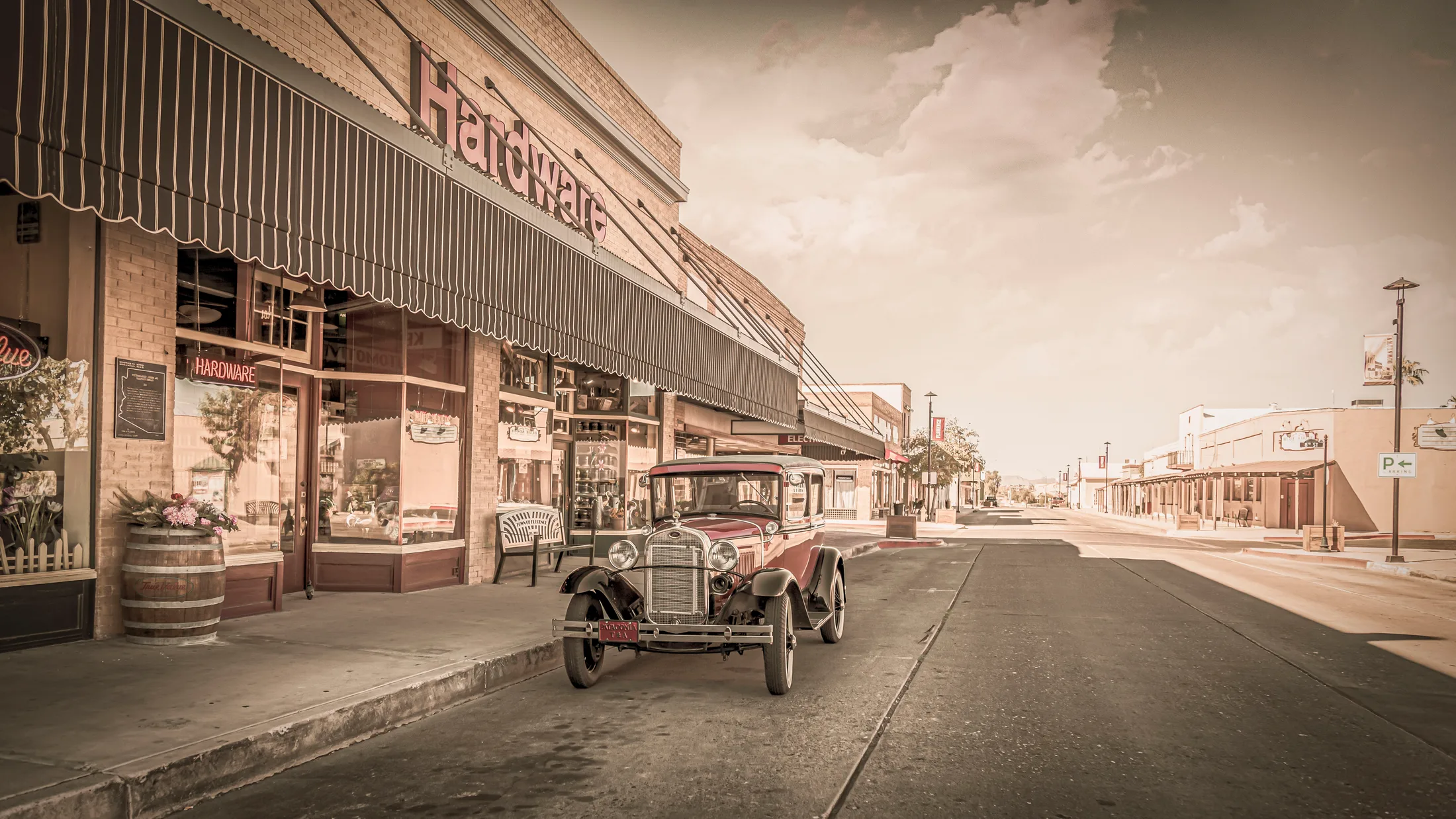 Florence Arizona, vehicles, a fine art photograph by Michael Joseph Baca, Casa de Baca Studios, Florence, Arizona