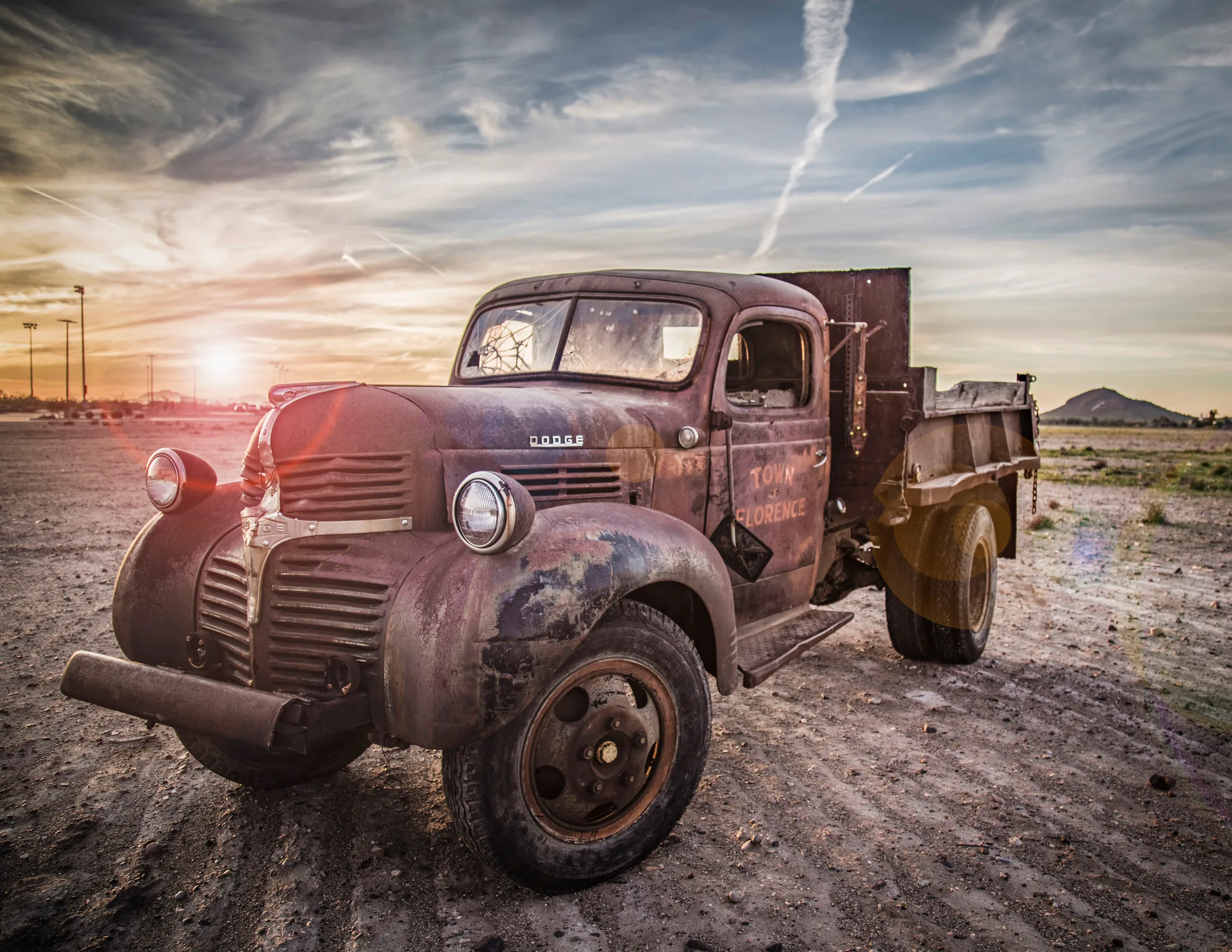 Florence Arizona, vehicles, a fine art photograph by Michael Joseph Baca, Casa de Baca Studios, Florence, Arizona
