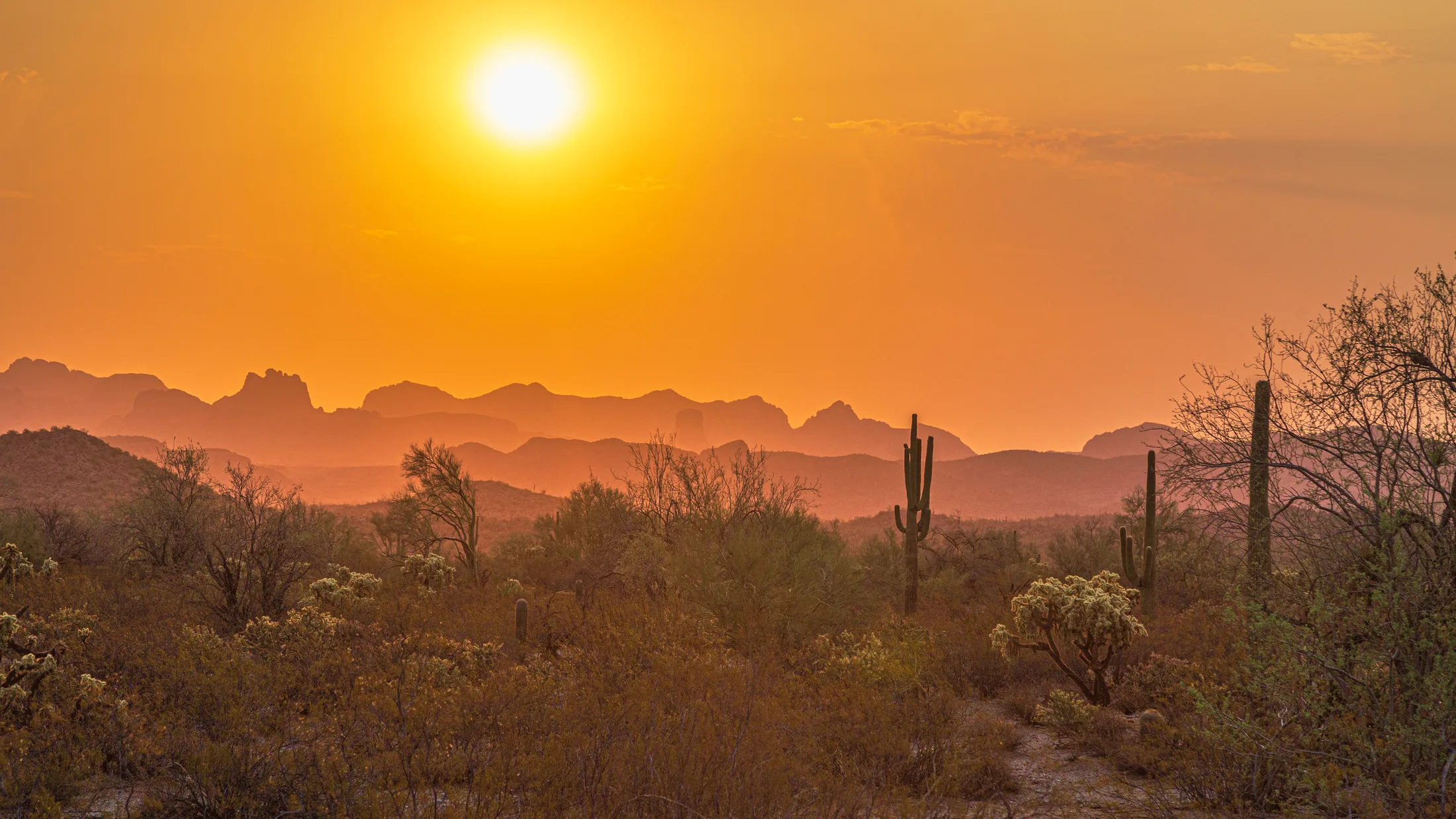 Florence AZ, sunset and sunrise, a fine art photograph by Michael Joseph Baca, Casa de Baca Studios, Florence, Arizona