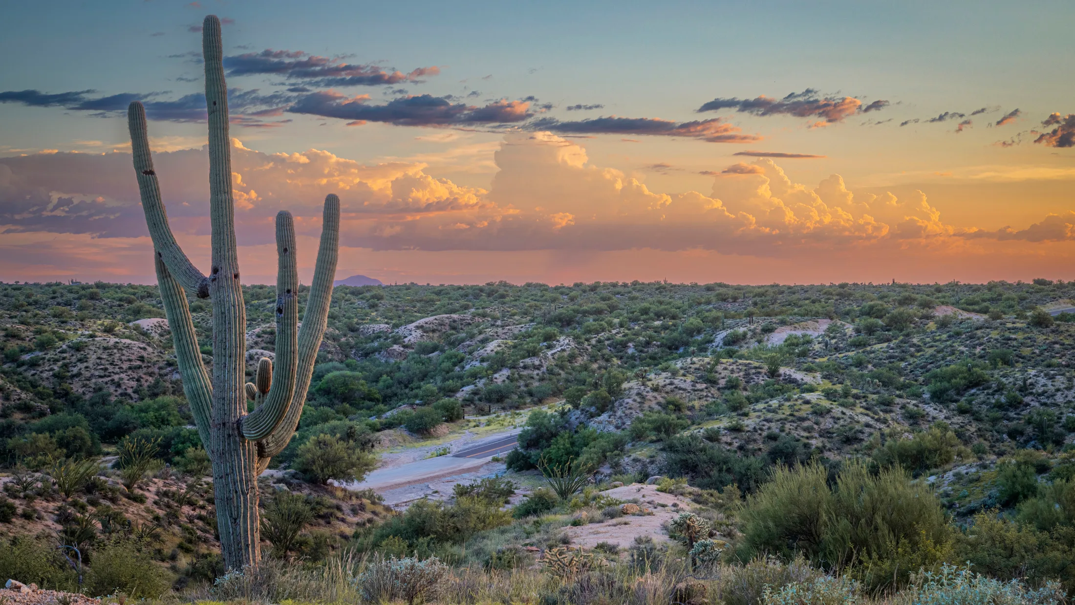 Florence AZ, sunset and sunrise, a fine art photograph by Michael Joseph Baca, Casa de Baca Studios, Florence, Arizona