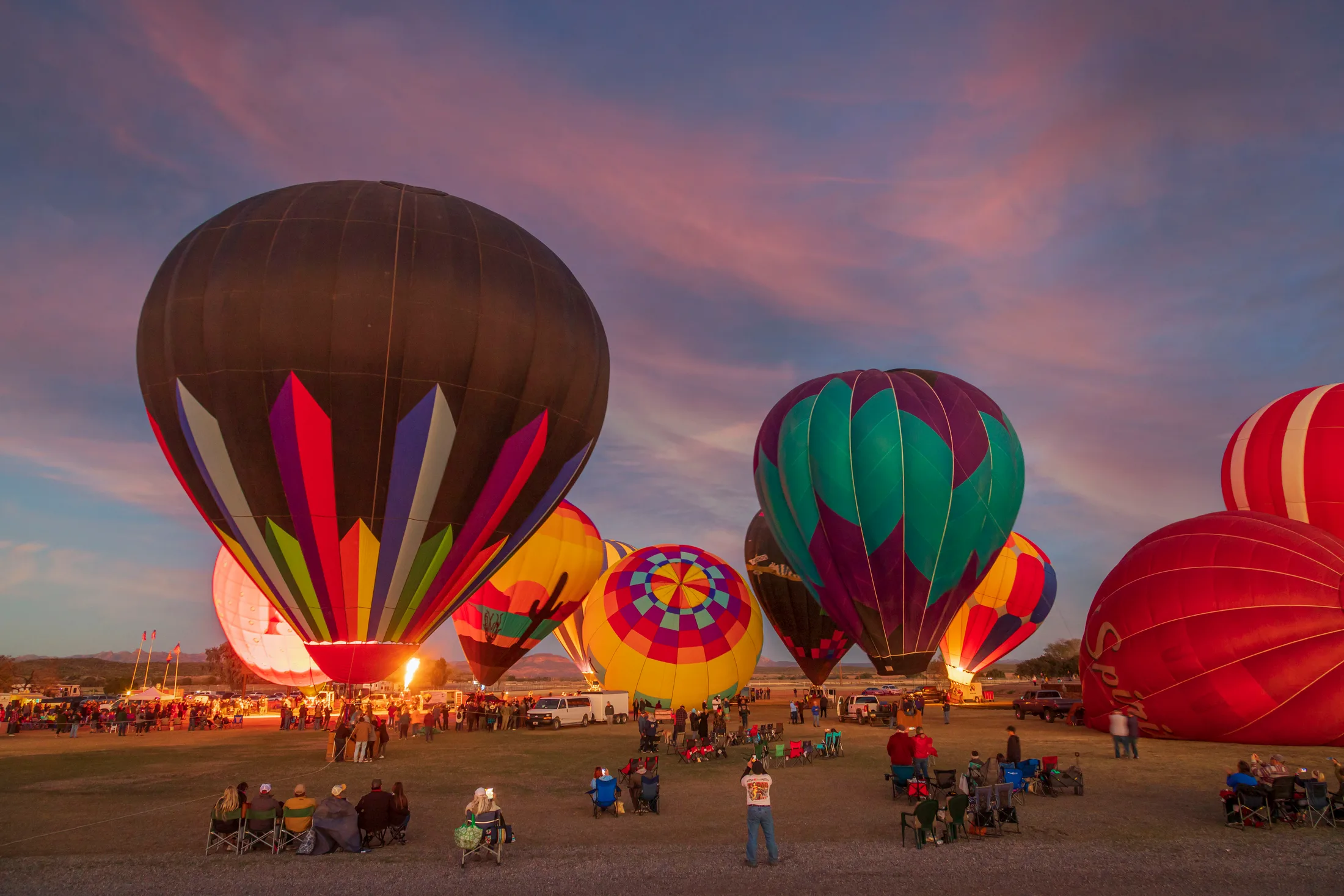 Florence AZ, sunset and sunrise, a fine art photograph by Michael Joseph Baca, Casa de Baca Studios, Florence, Arizona