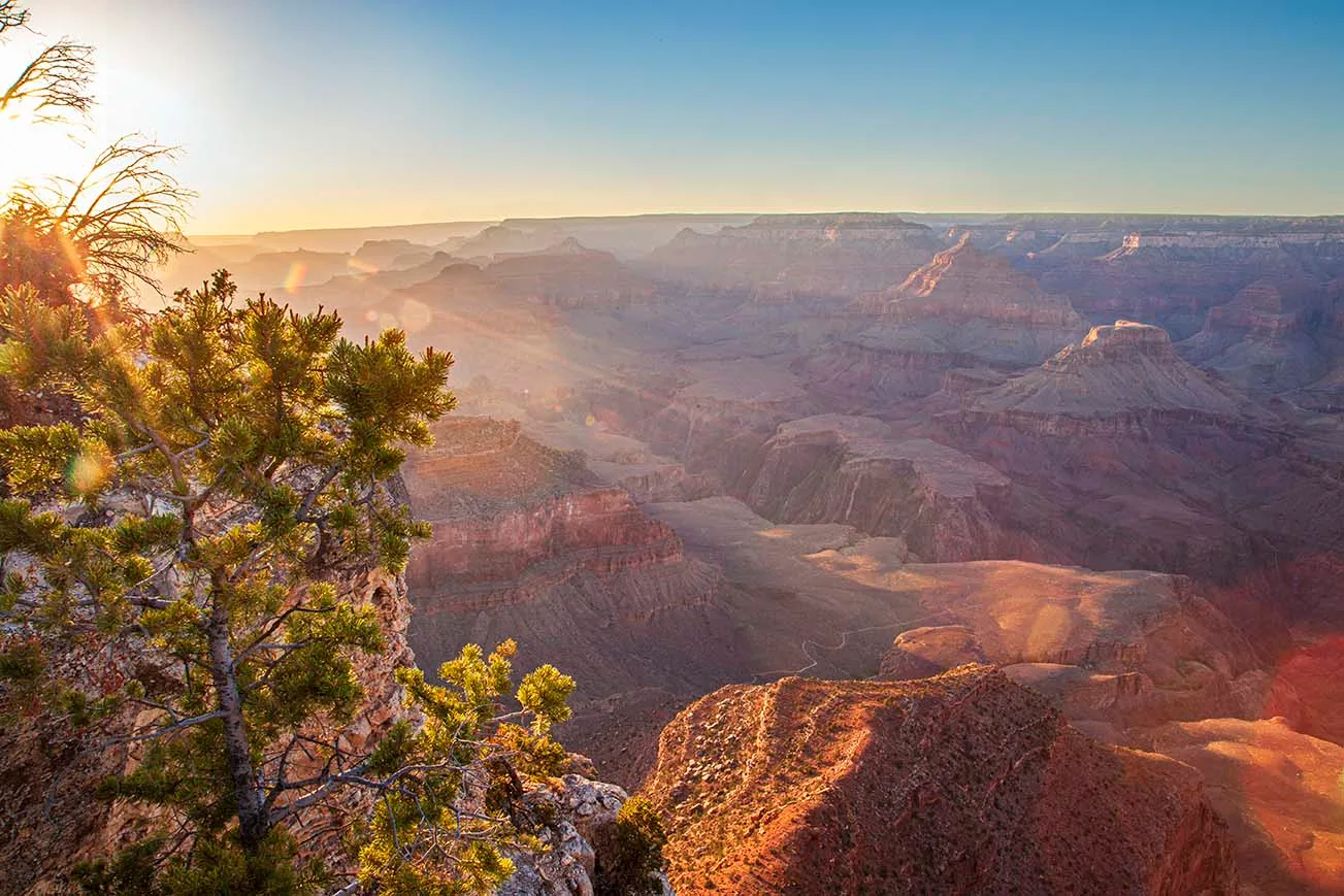Grand Canyon Mather Point, sunset and sunrise, a fine art photograph by Janell Evelyn Baca
