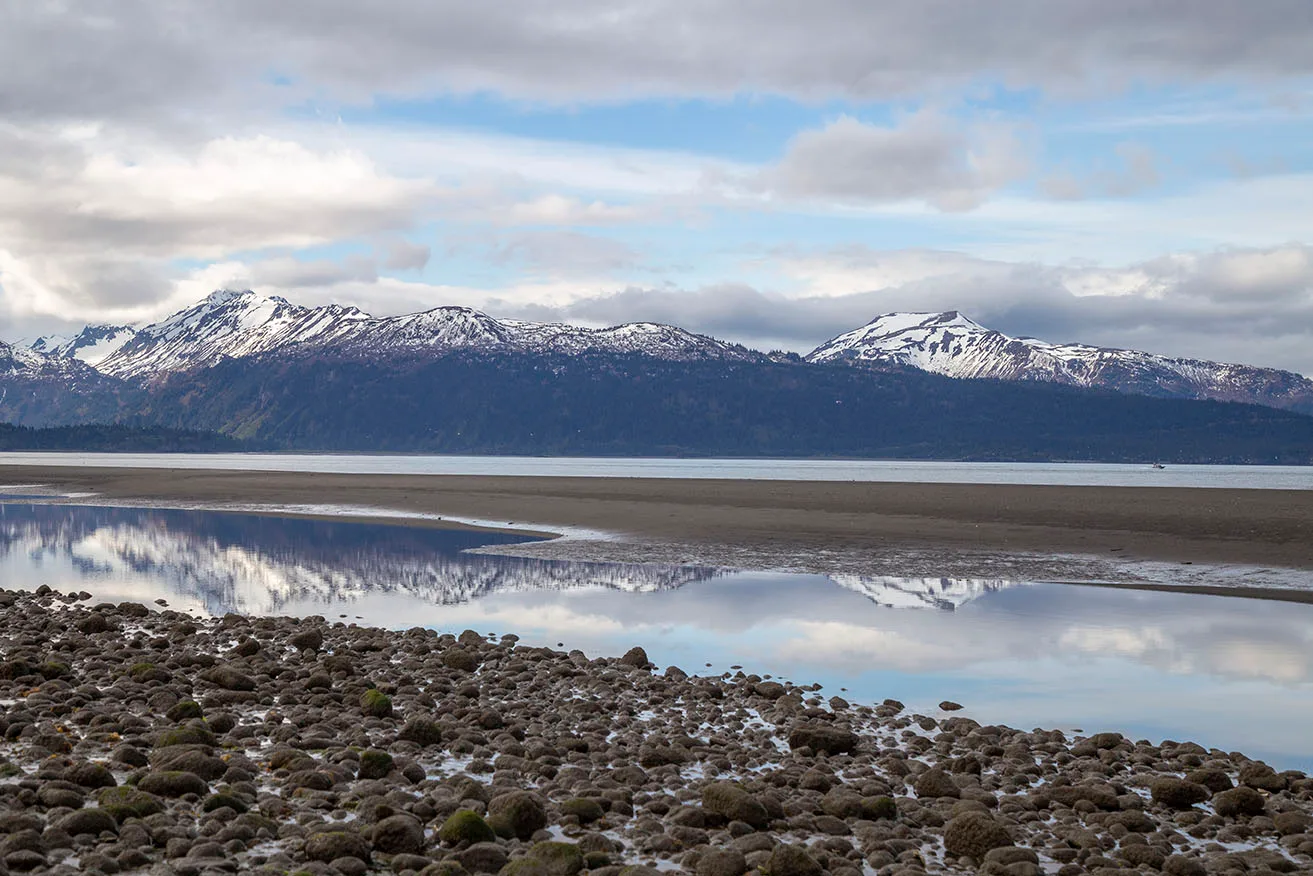 Homer AK, ocean and lake and river and pier, a fine art photograph by Janell Evelyn Baca