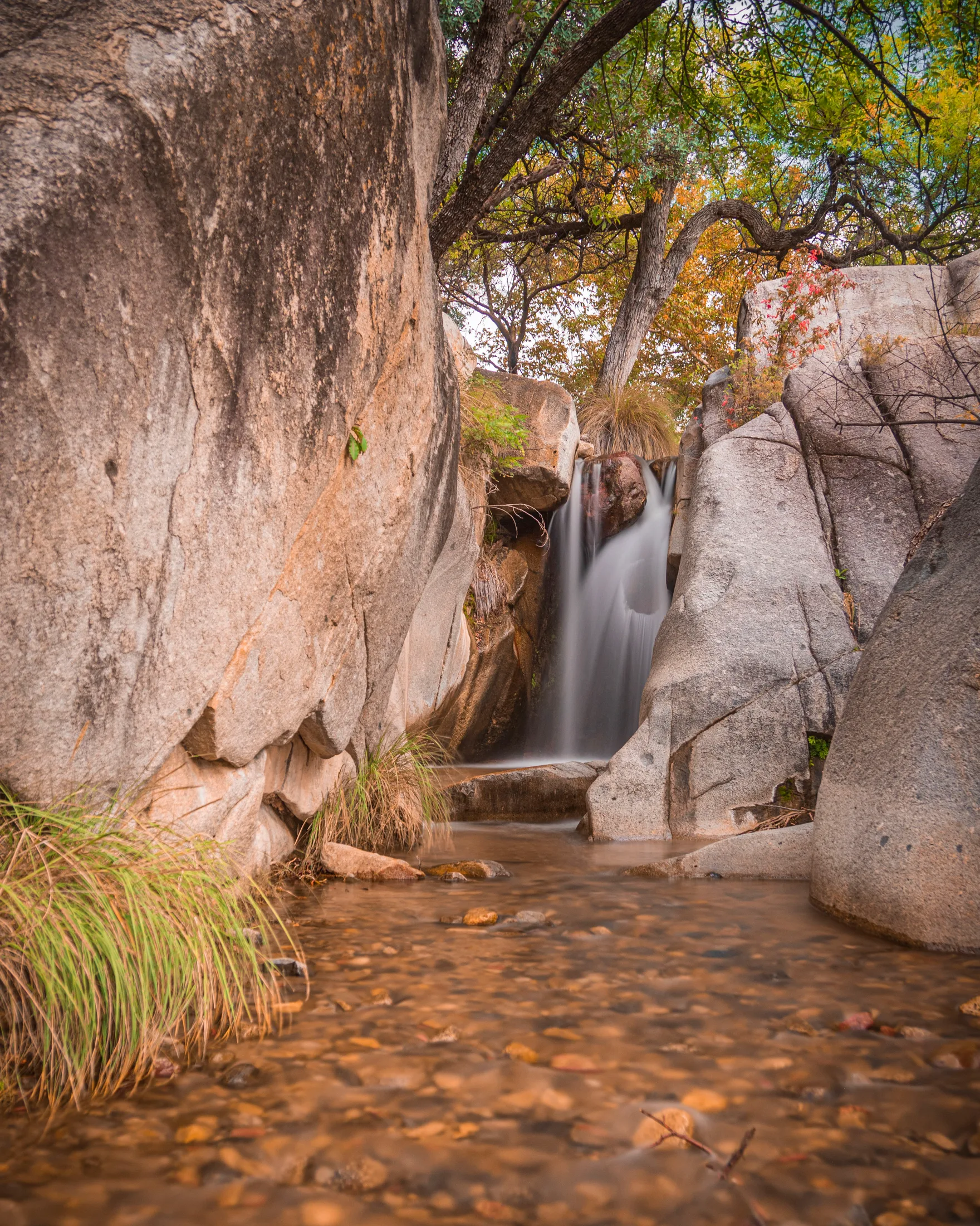 Madera Canyon Waterfall Arizona, ocean and lake and river and pier, a fine art photograph by Michael Joseph Baca