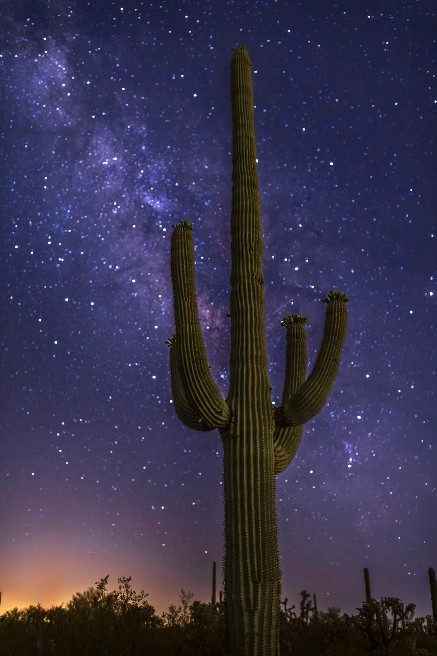 Milky Way Florence AZ, a fine art photograph by Michael Joseph Baca, Casa de Baca Studios, Florence, Arizona