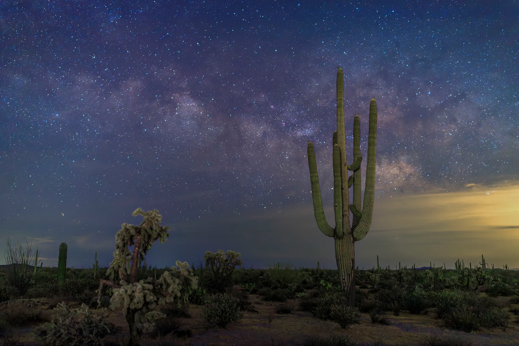 Milky Way Florence AZ, a fine art photograph by Michael Joseph Baca, Casa de Baca Studios, Florence, Arizona