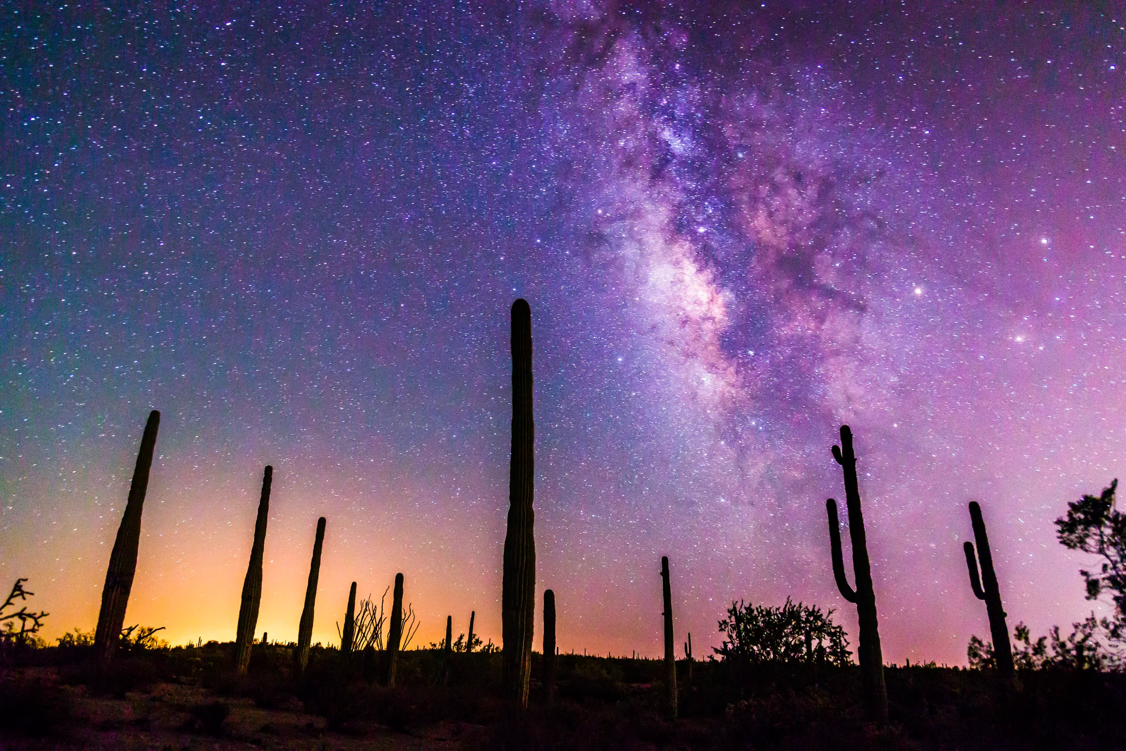 Milky Way Florence AZ, a fine art photograph by Michael Joseph Baca, Casa de Baca Studios, Florence, Arizona