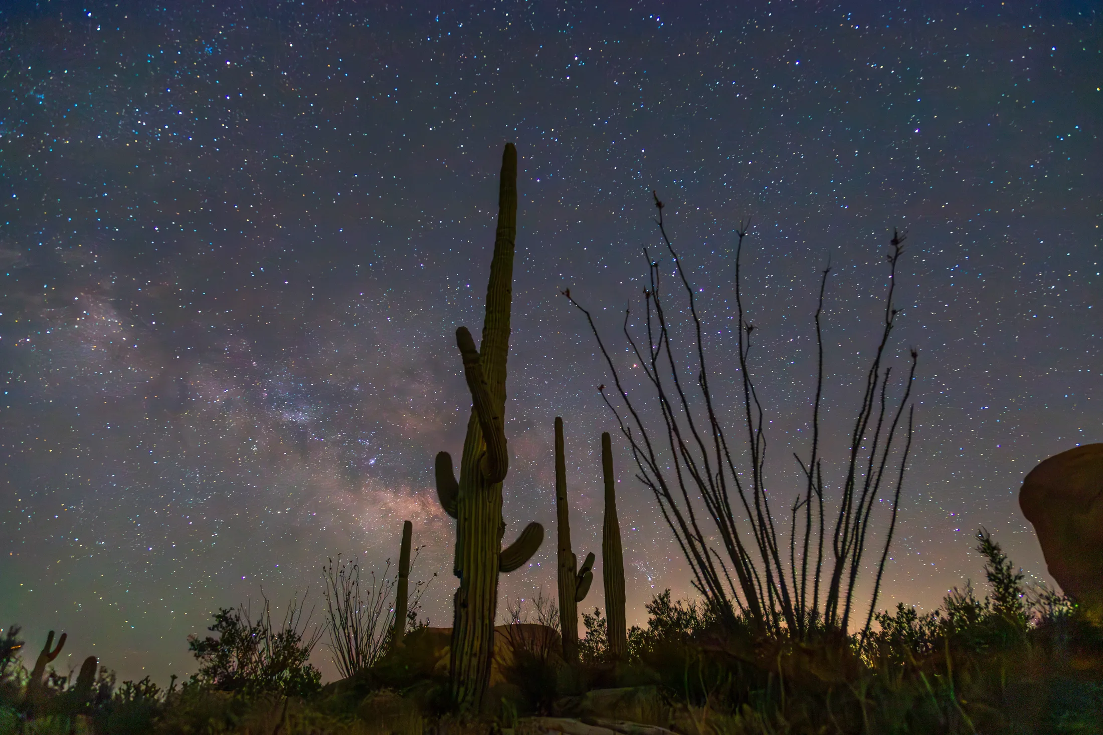 Milky Way Florence AZ, a fine art photograph by Michael Joseph Baca, Casa de Baca Studios, Florence, Arizona