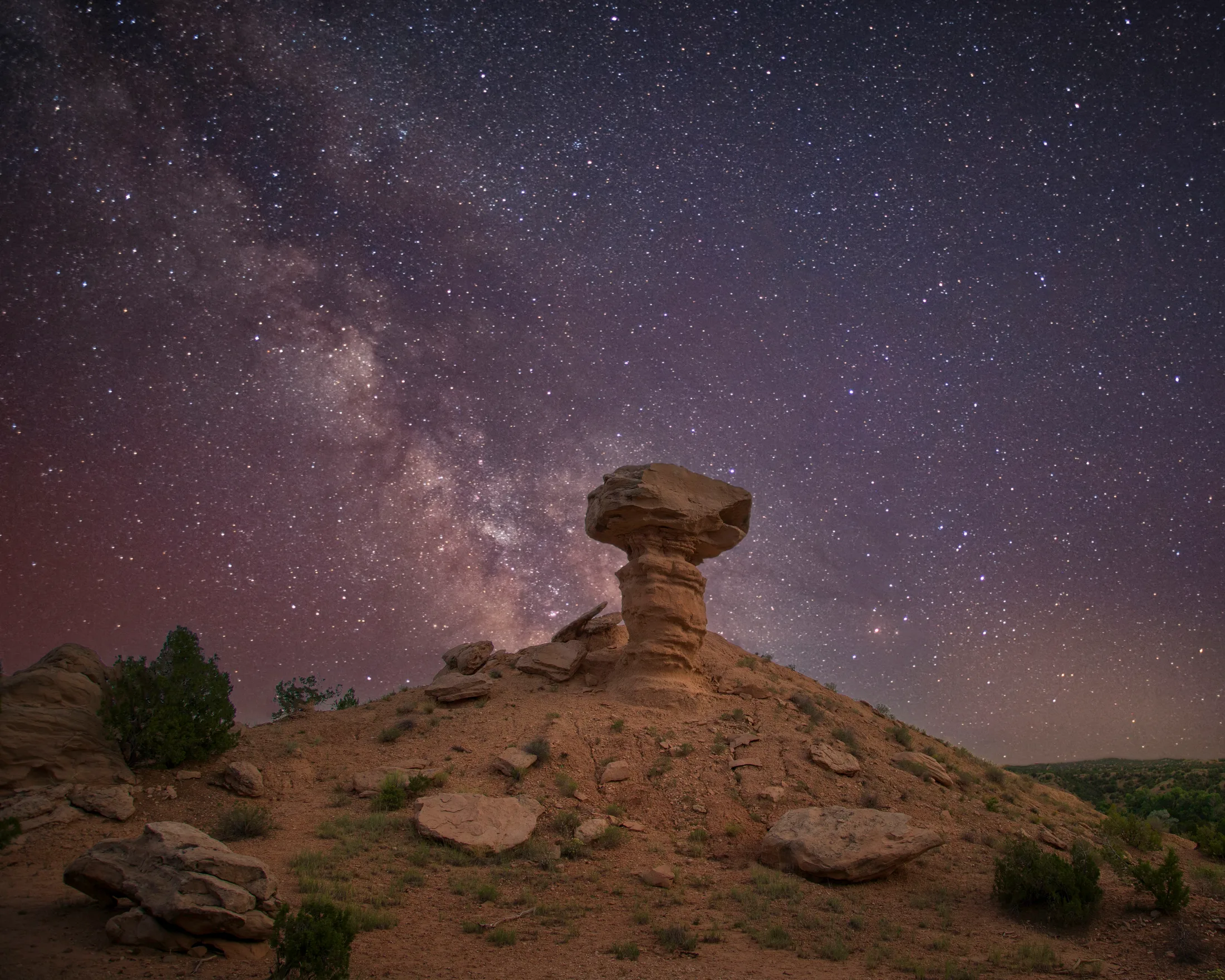 Milky Way Santa Fe New Mexico, a fine art photograph by Michael Joseph Baca, Casa de Baca Studios, Florence, Arizona