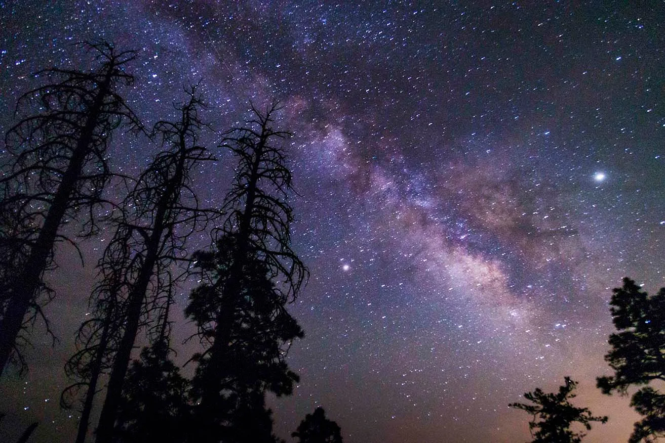 Mogollon Rim Milky Way, a fine art photograph by Janell Evelyn Baca, Casa de Baca Studios, Florence, Arizona