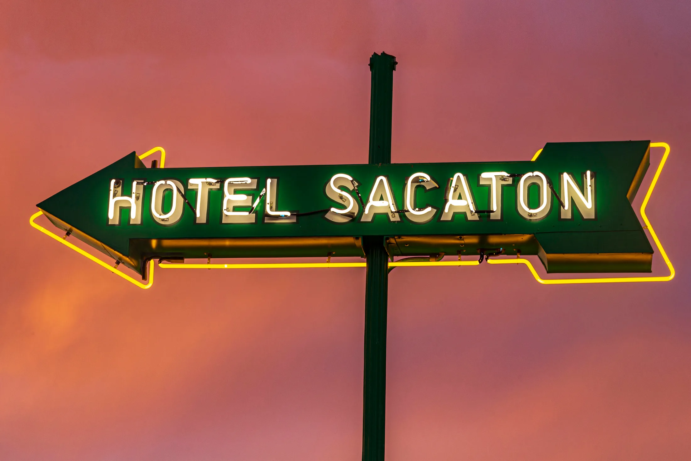 Neon Sign Park Casa Grande AZ, a fine art photograph by Michael Joseph Baca, Casa de Baca Studios, Florence, Arizona