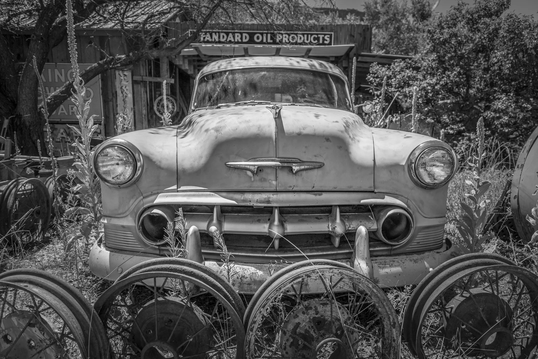 New Mexico, vehicles, a fine art photograph by Michael Joseph Baca, Casa de Baca Studios, Florence, Arizona