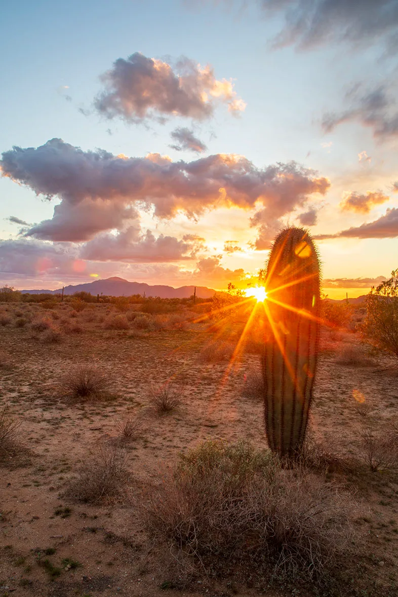 Newman's Peak sunset, a fine art photograph by Janell Evelyn Baca, Casa de Baca Studios, Florence, Arizona