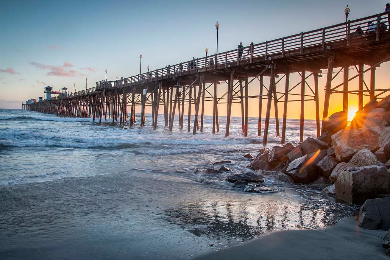 Oceanside Pier CA, a fine art photograph by Janell Evelyn Baca, Casa de Baca Studios, Florence, Arizona