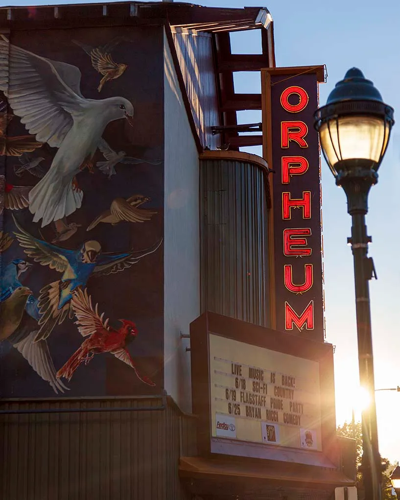 Orpheum Flagstaff, architecture, a fine art photograph by Janell Evelyn Baca, Casa de Baca Studios, Florence, Arizona