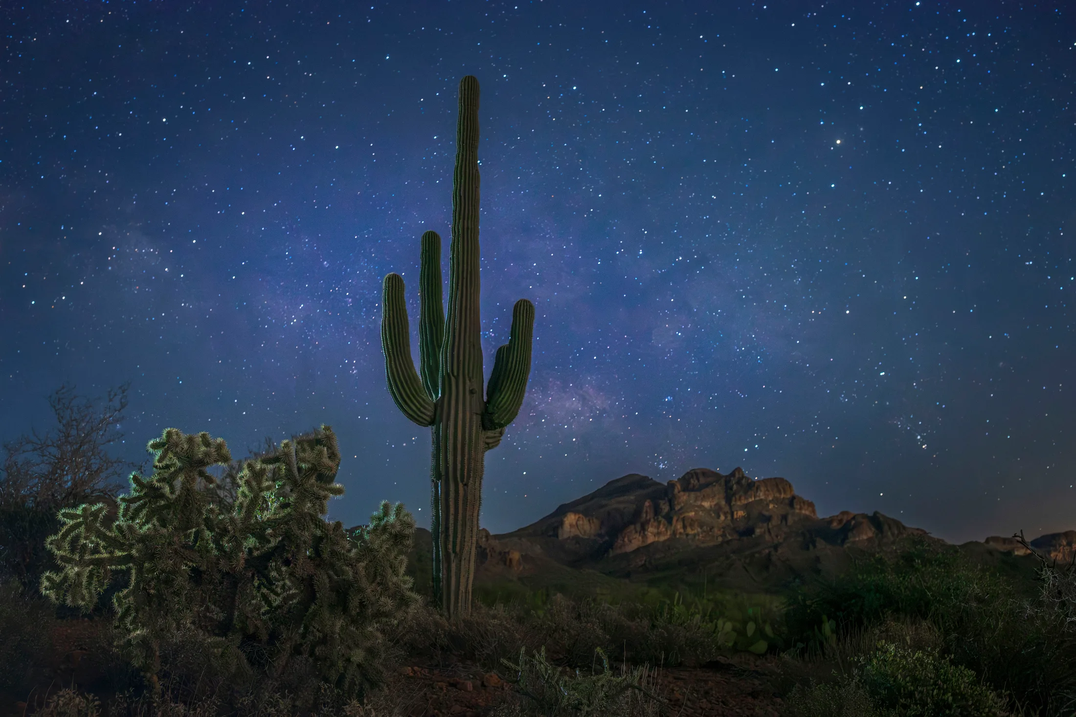 Peralta Milky Way AZ, a fine art photograph by Michael Joseph Baca, Casa de Baca Studios, Florence, Arizona