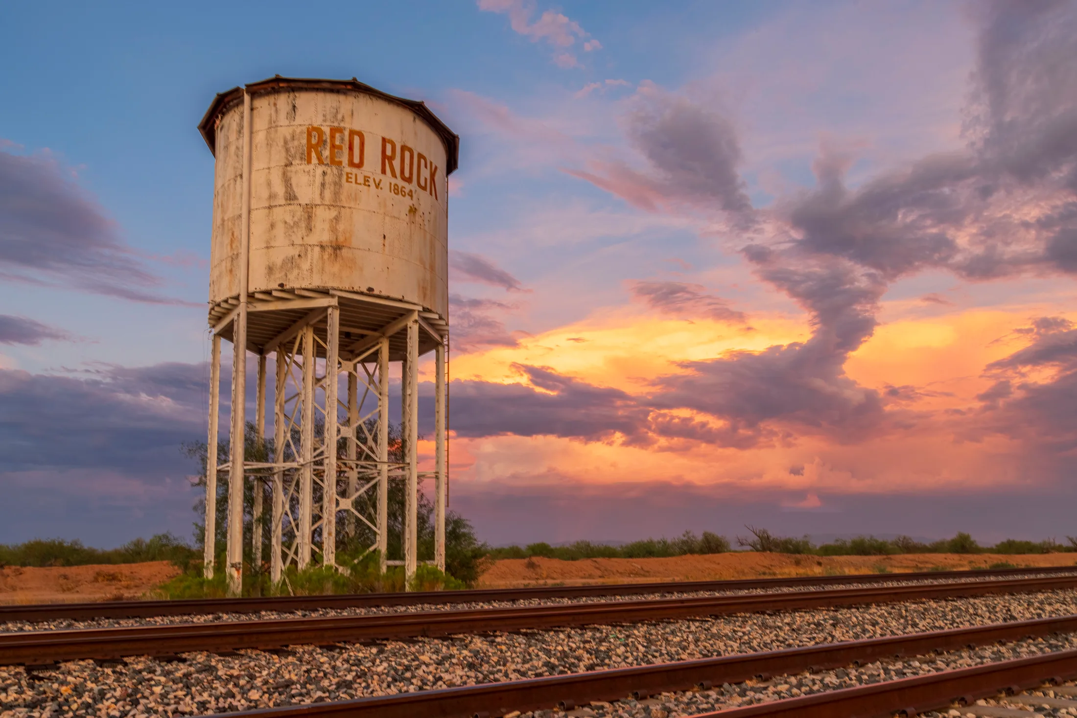 Red Rock Arizona, architecture, a fine art photograph by Michael Joseph Baca, Casa de Baca Studios, Florence, Arizona