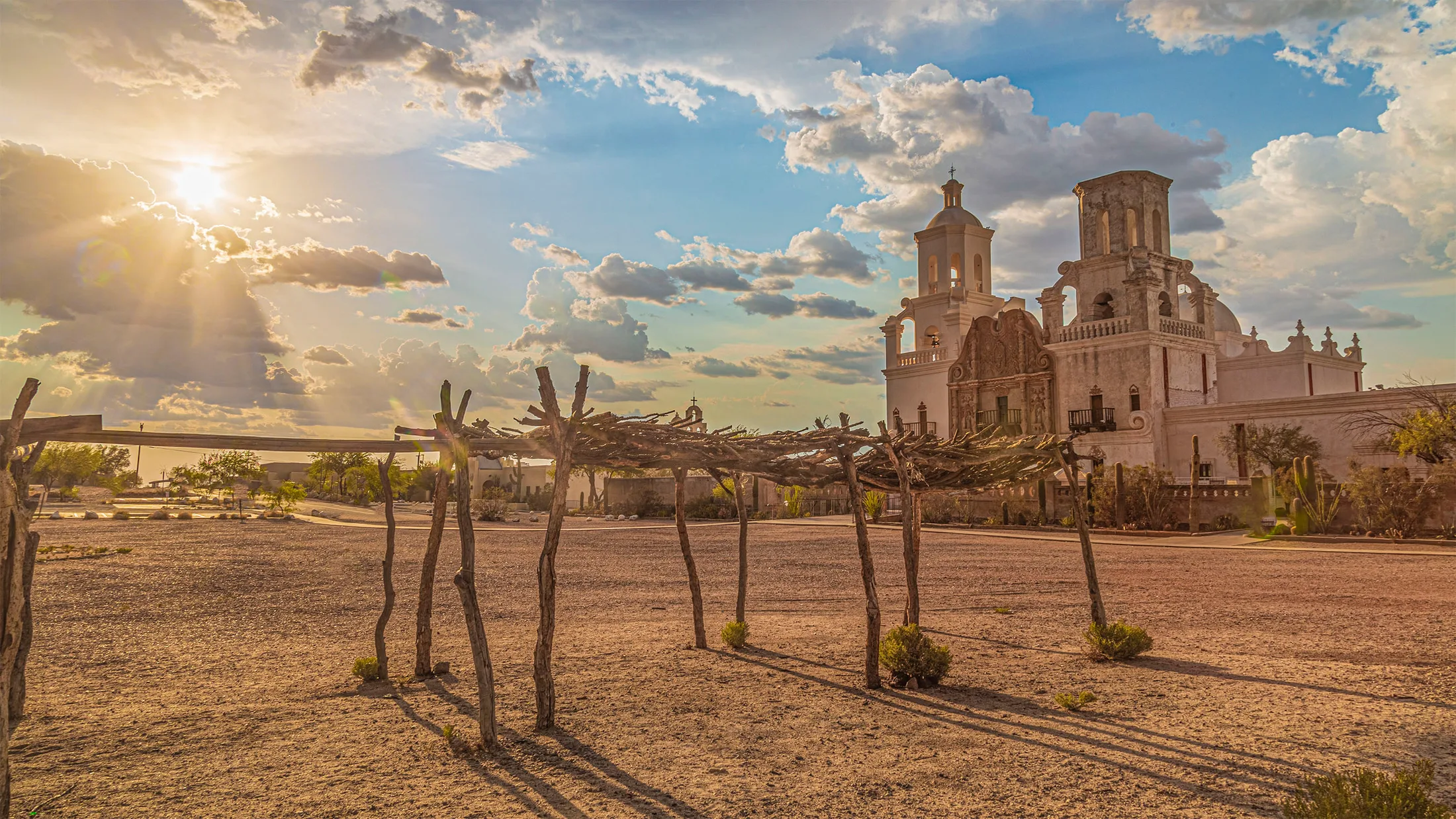 San Xavier del Bac Mission Tucson AZ, architecture, a fine art photograph by Michael Joseph Baca