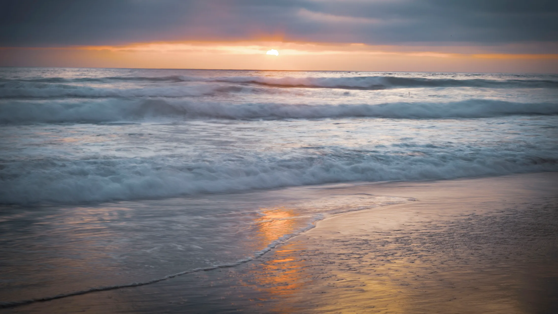 Southern California, ocean and lake and river and pier, a fine art photograph by Michael Joseph Baca