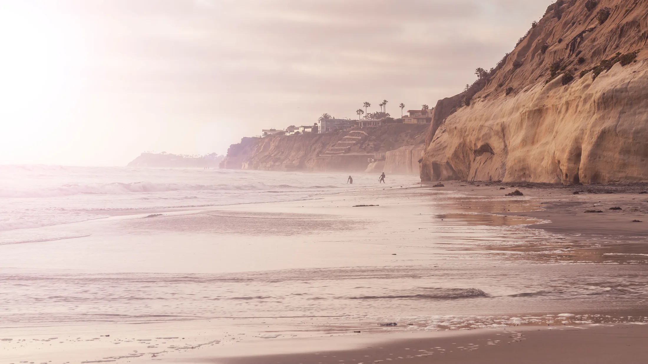 Southern California, ocean and lake and river and pier, a fine art photograph by Michael Joseph Baca