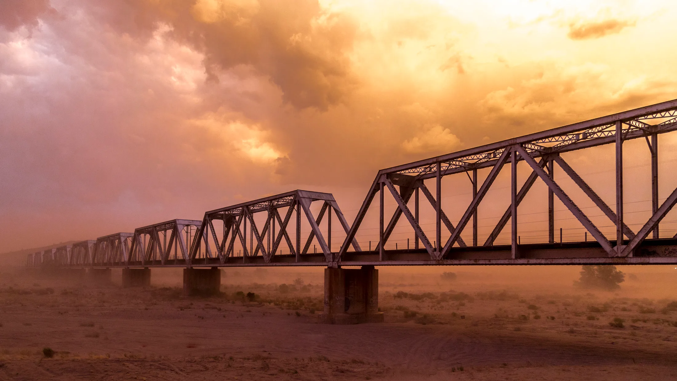 The Trestles Coolidge AZ, architecture, a fine art photograph by Michael Joseph Baca, Casa de Baca Studios, Florence, Arizona