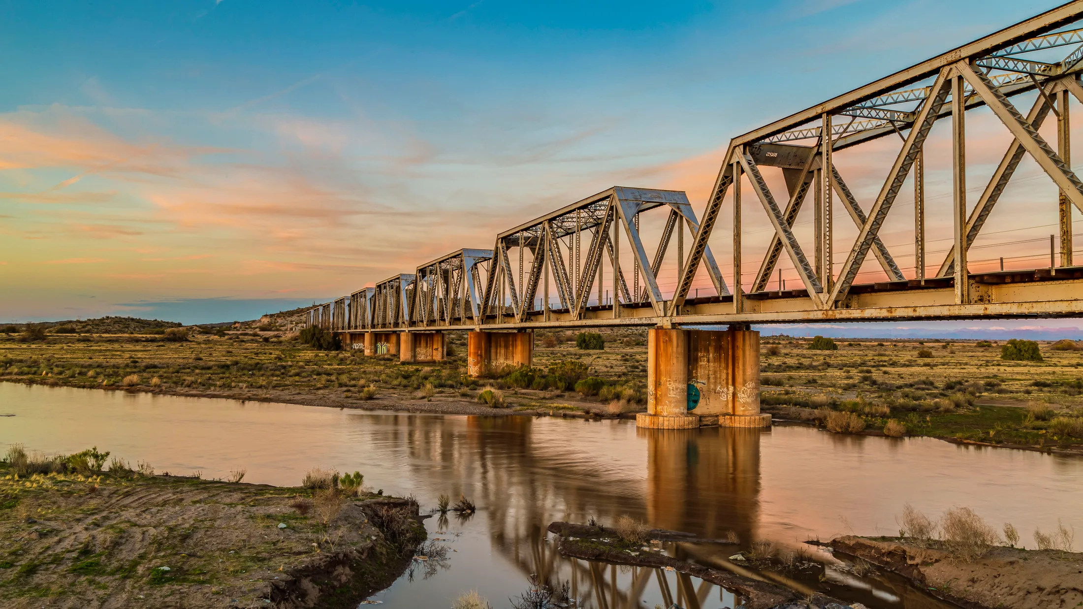 The Trestles in Coolidge AZ, architecture, a fine art photograph by Michael Joseph Baca