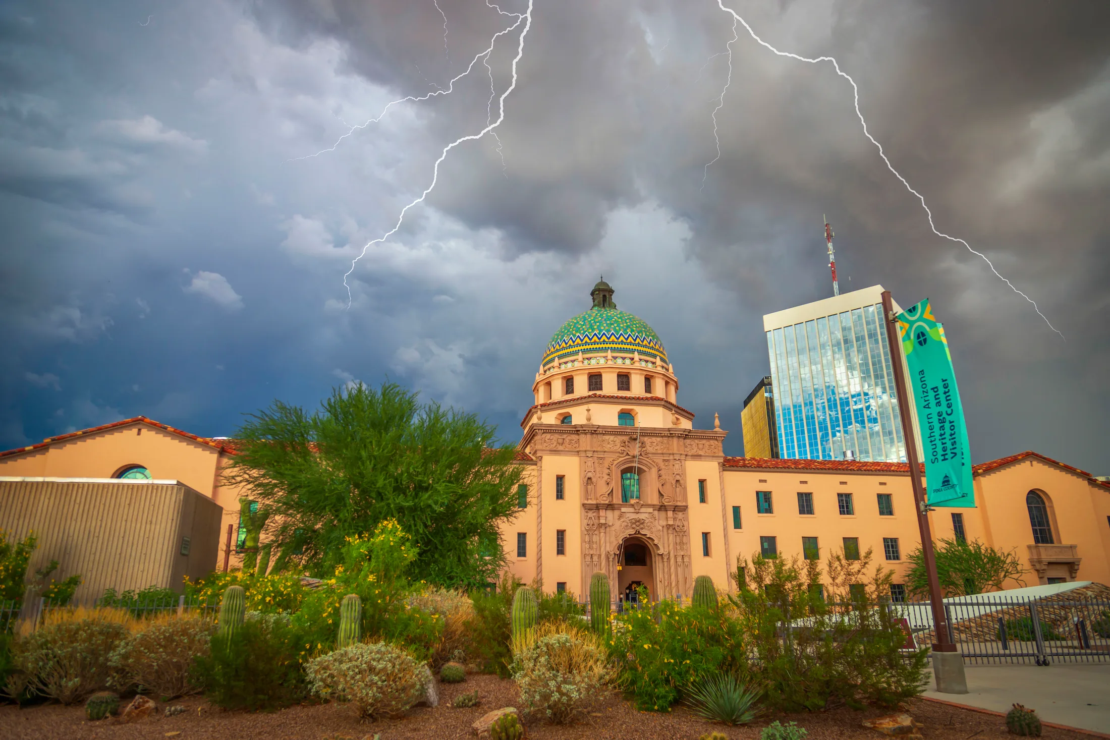 Tucson Courthouse, architecture, a fine art photograph by Michael Joseph Baca, Casa de Baca Studios, Florence, Arizona