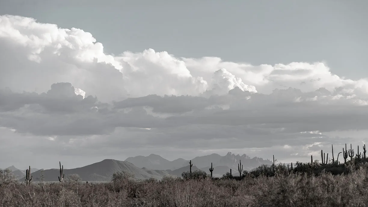 View from Picacho Peak Park, landscape, a fine art photograph by Janell Evelyn Baca, Casa de Baca Studios, Florence, Arizona